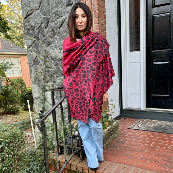 Boho  Oversized Chic Boho Poncho Shawl - Picture 6 of 6